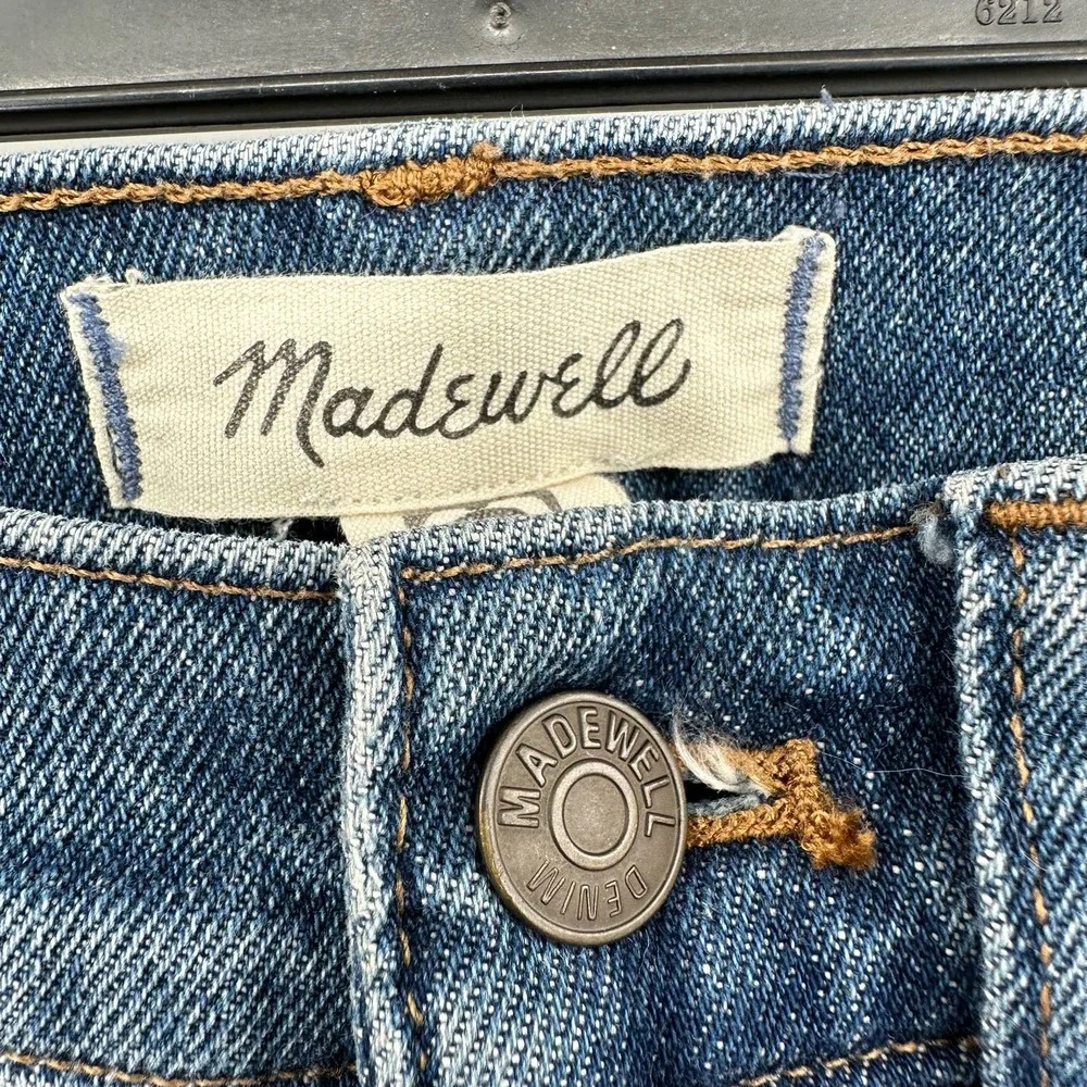 Madewell size 23 classic straight jean blue denim high waisted nondistressed‎